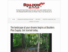 Tablet Screenshot of boulders-plus.com